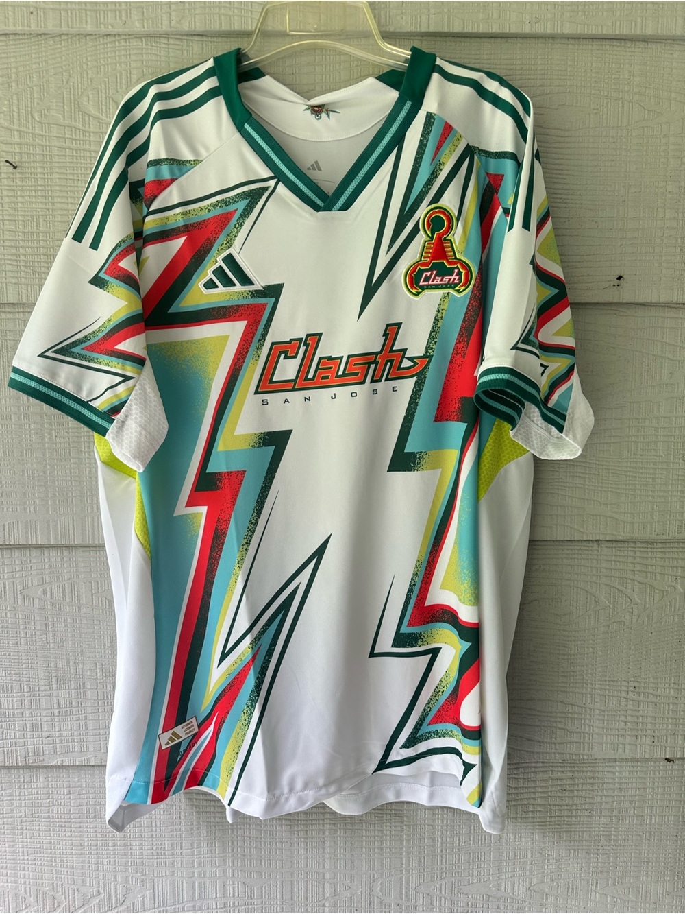 Adidas MLS San Jose SJ 3 AU 2025 Clash  Earthquakes Men Authentic Jersey NWT~2XL